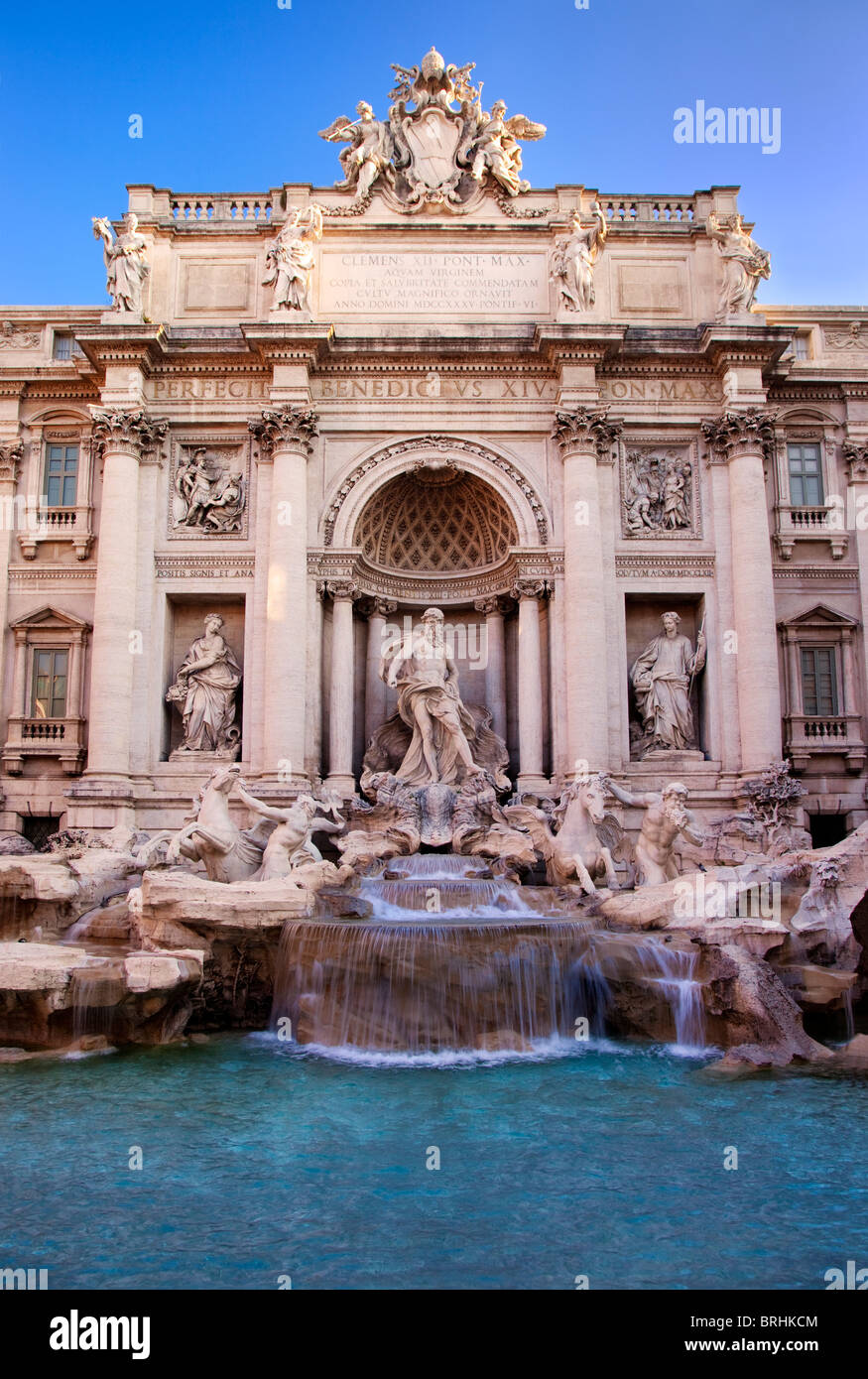 Der Trevi-Brunnen, Lazio Rom Stockfoto