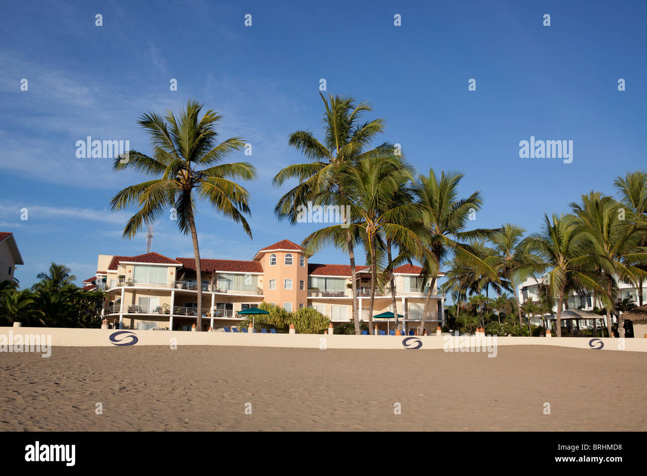 Beach front Immobilienentwicklung in Cabarete, Dominikanische Republik Stockfoto