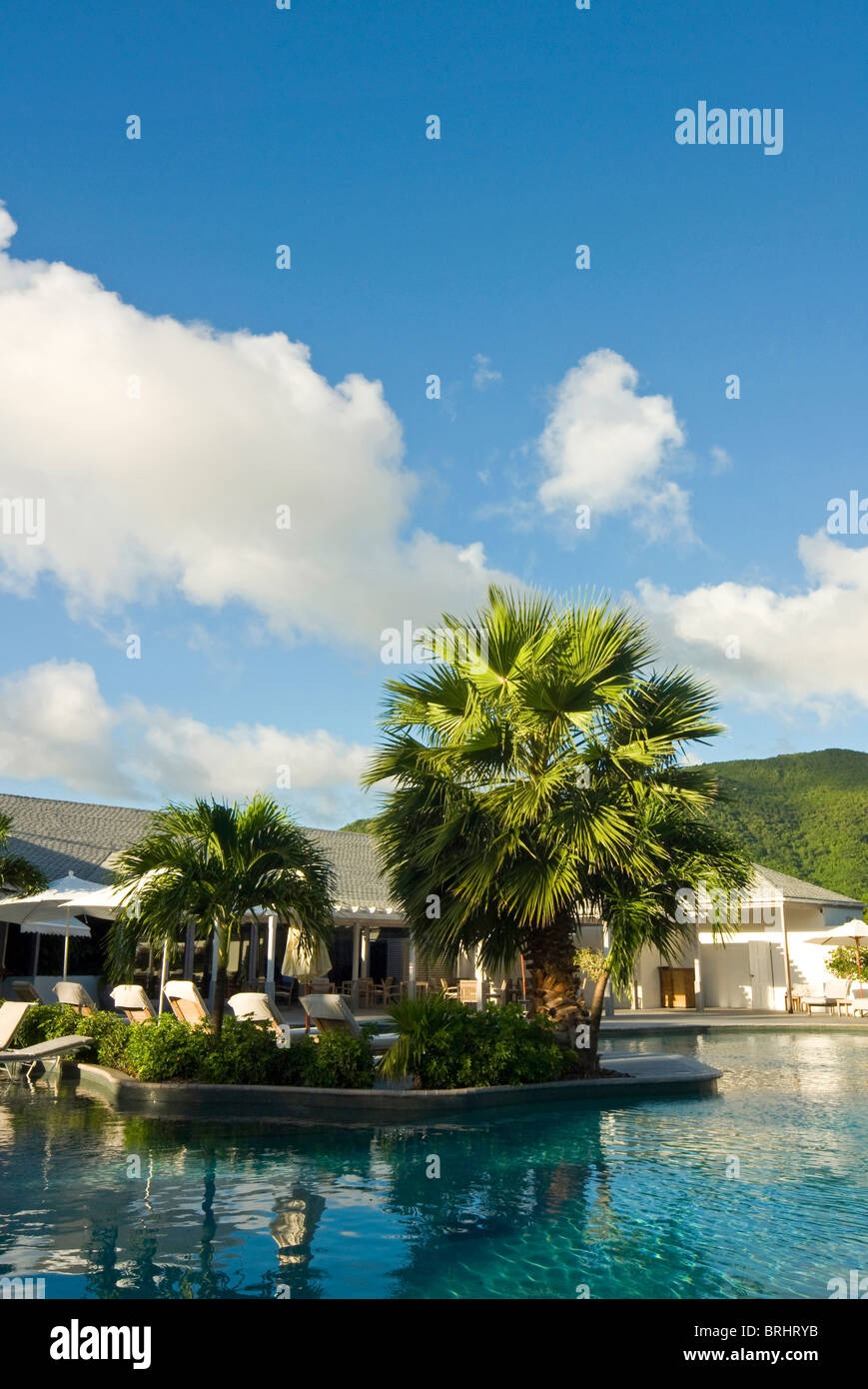 Carlisle Bay Hotel, Schwimmbad, Antigua, West Indies, Caribbean, Mittelamerika Stockfoto