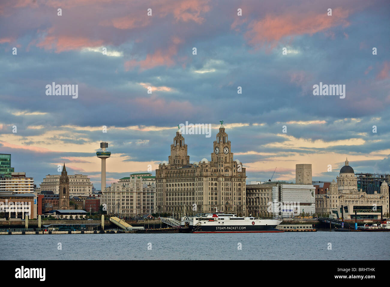 Blick auf Liverpool skyline Stockfoto