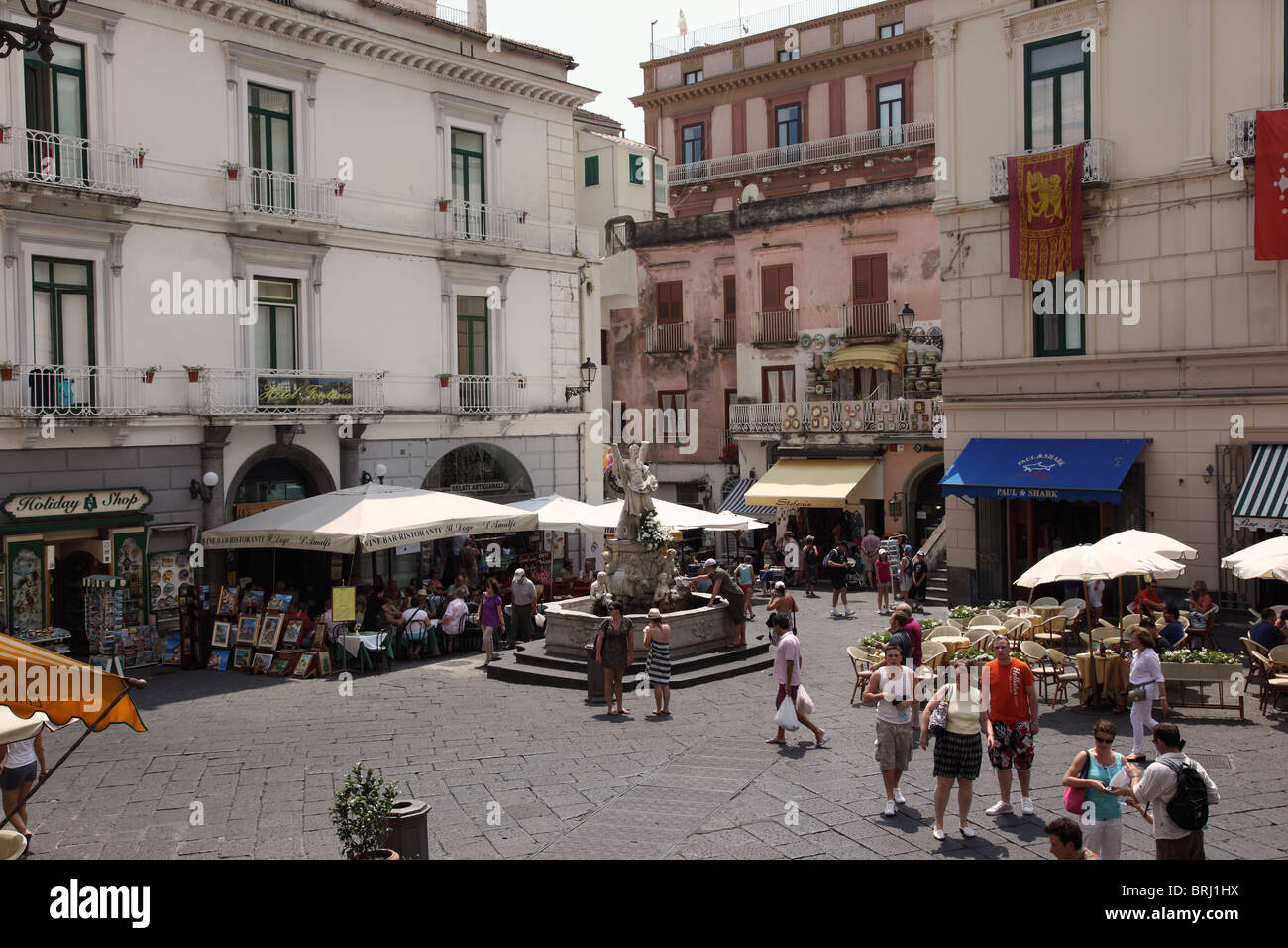 Piazza del Duomo, Amalfi, Italien Stockfoto