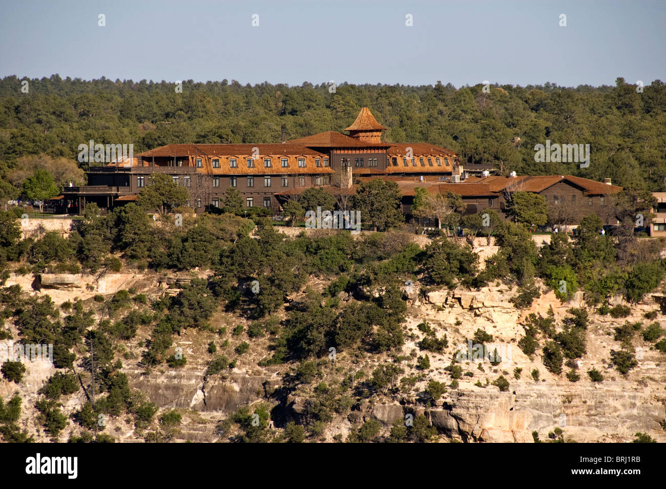 Arizona, Grand Canyon National Park, Grand Canyon Village, El Tovar Hotel, Architekt Charles Whittlesey 1905 Stockfoto