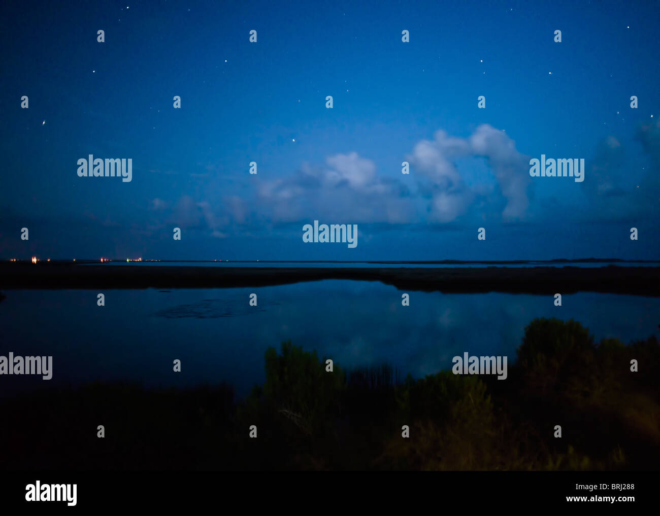 Nachtfotos von Florida Küste Stockfoto