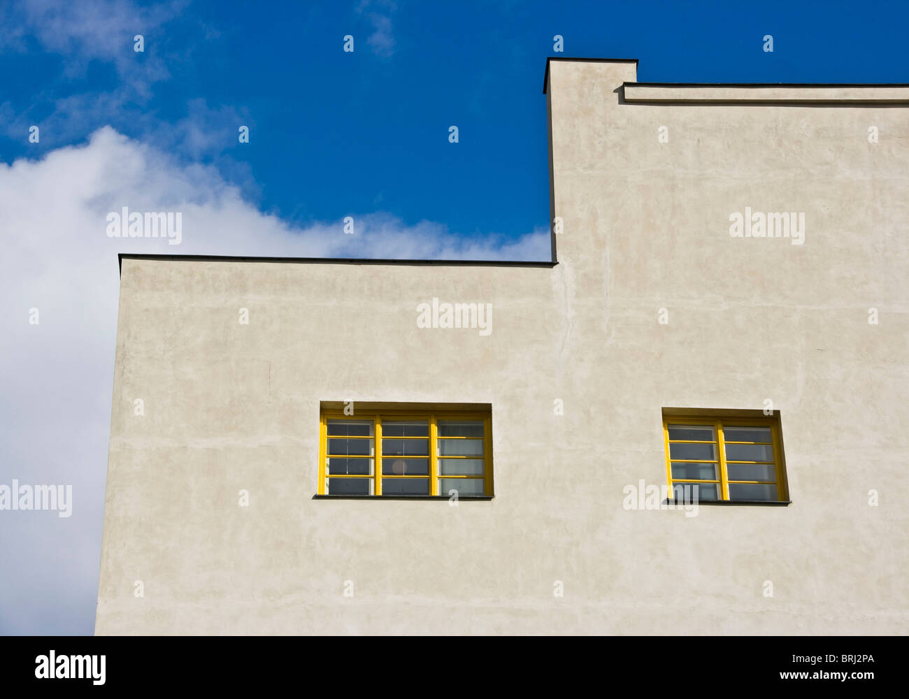 Kubische Form der modernistischen Müller Haus von Adolf Loos Prag Tschechische Republik Europa Stockfoto