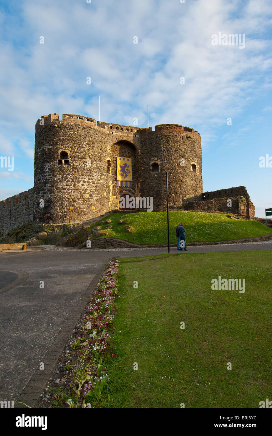 Eingang zum Carrickfergus Castle Stockfoto