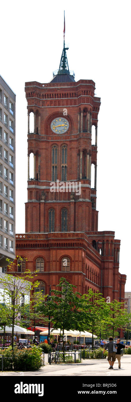 Das Rote Rathaus, Berlin Stockfoto