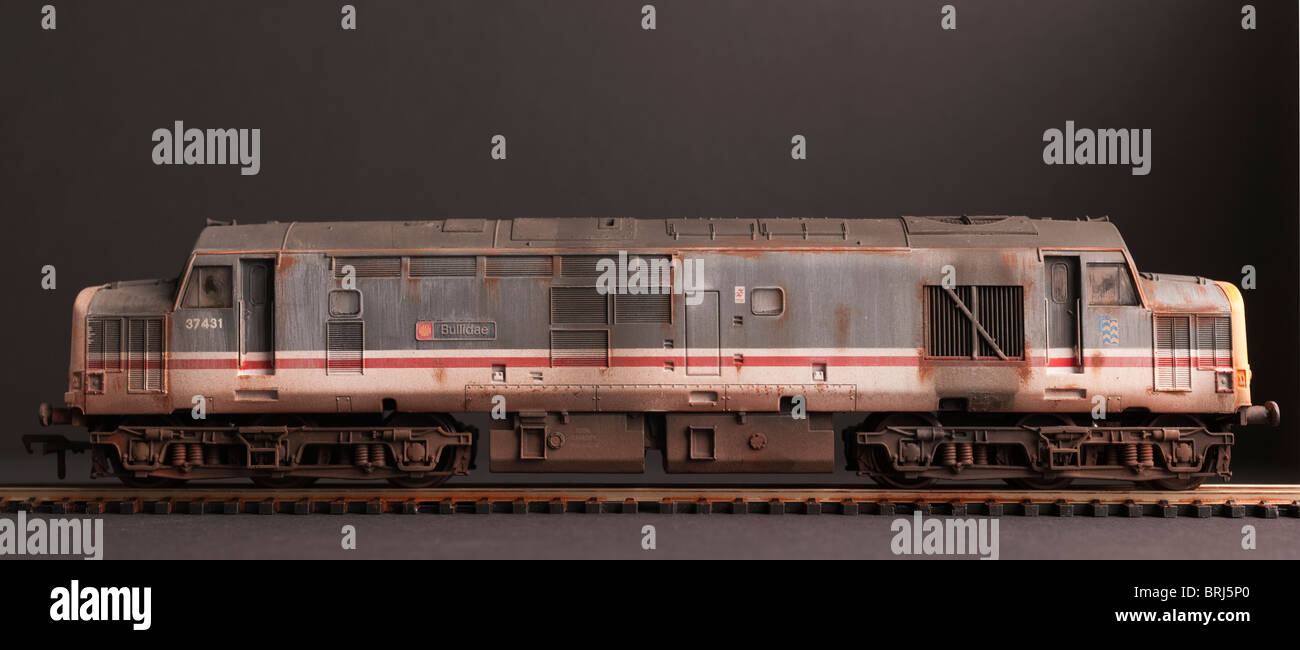 Klasse 37 Diesellok, Bullidae Stockfoto