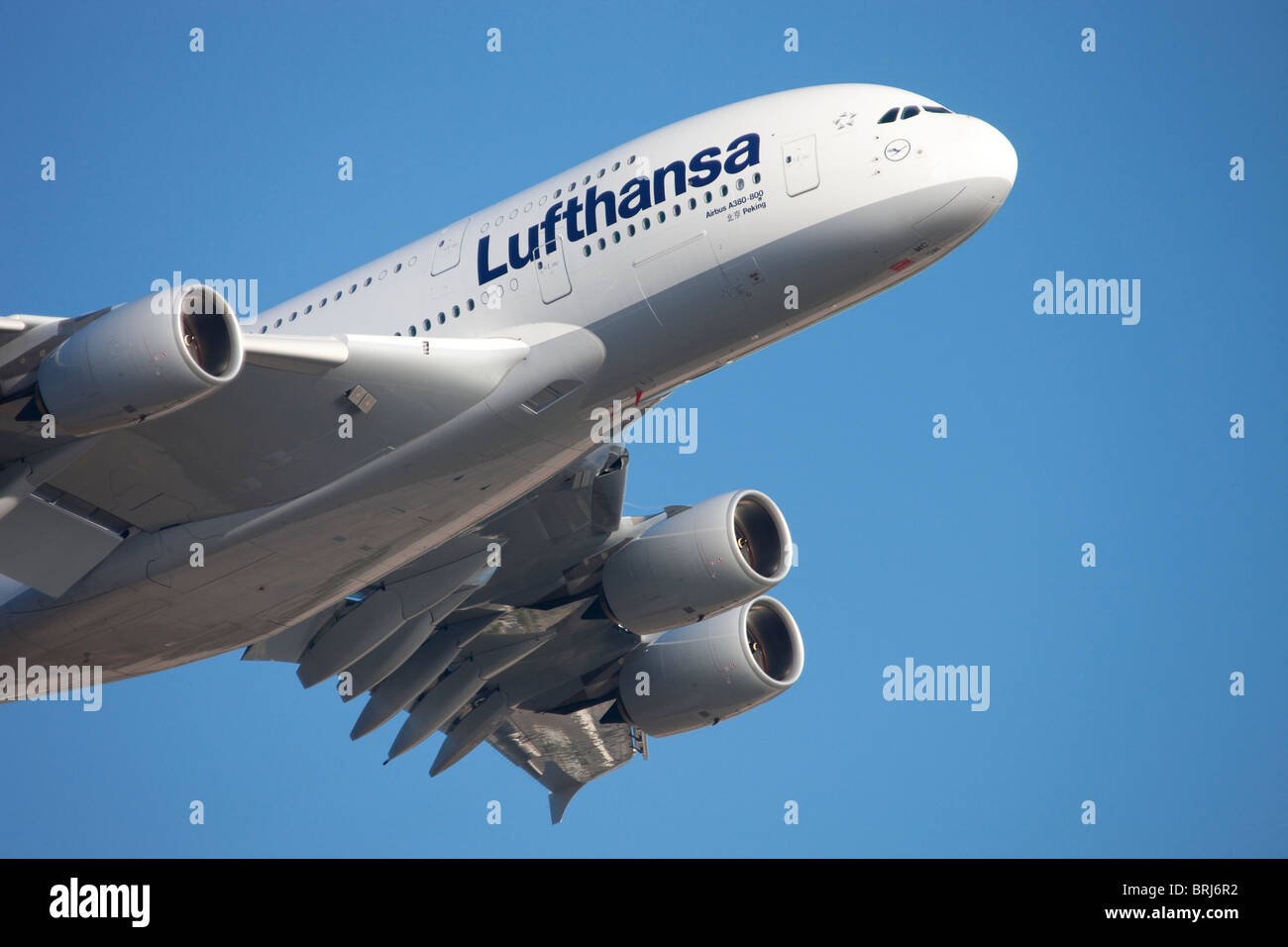 Airbus A380 Stockfoto