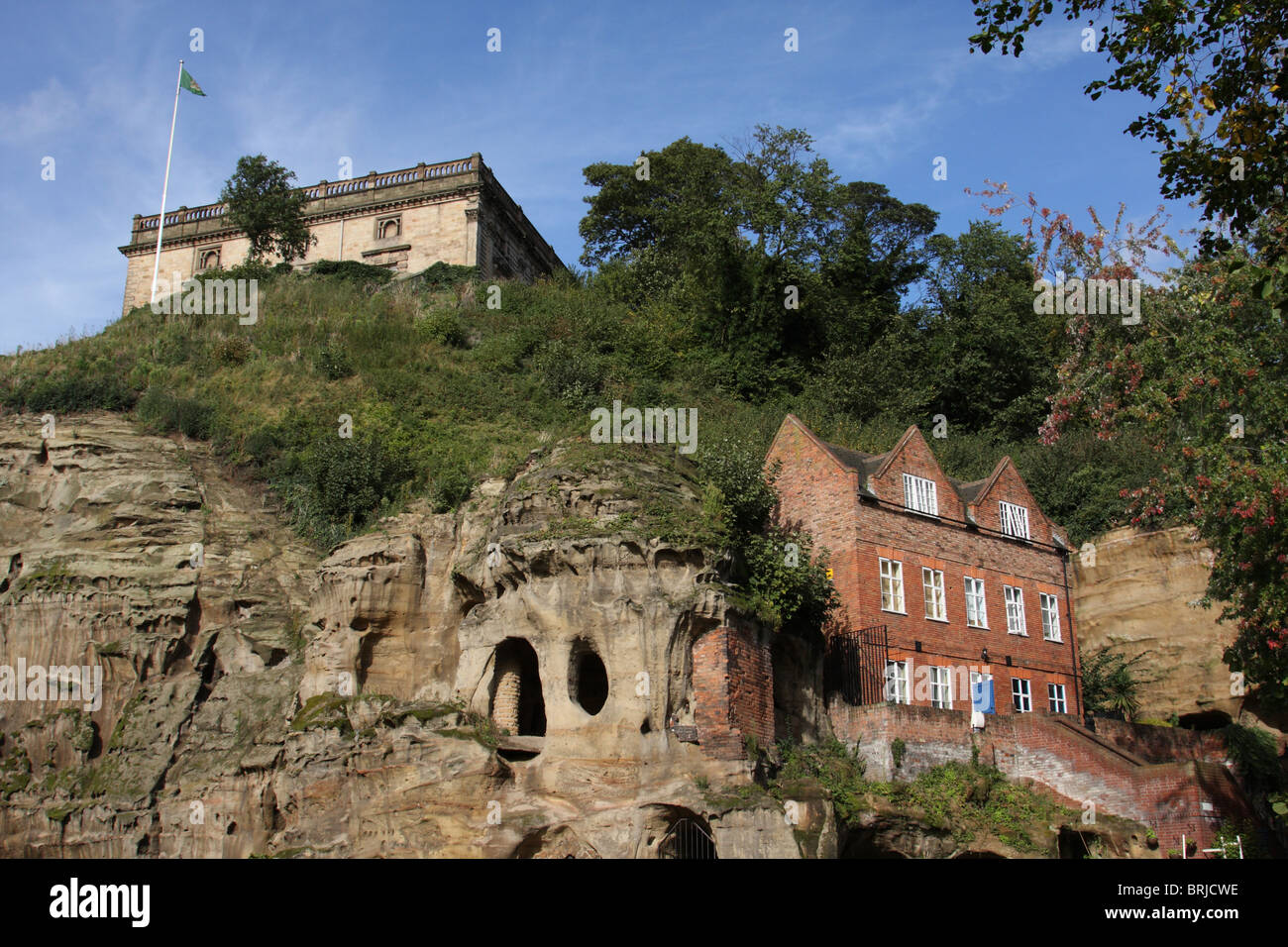 Mortimers Loch, Nottingham Castle, Sudhaus Hof, Nottingham, England, Vereinigtes Königreich Stockfoto