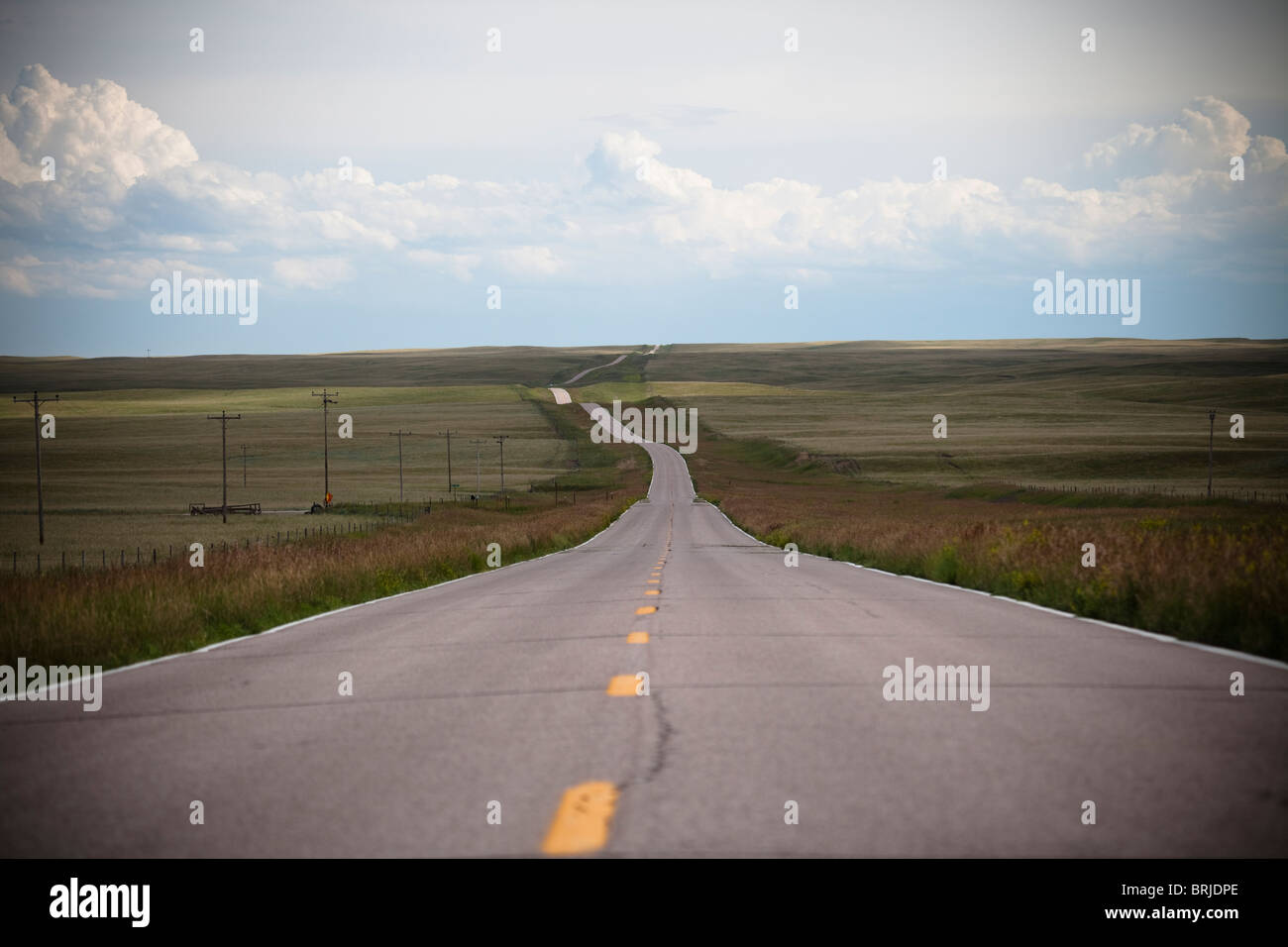 Straße South Dakota Stockfoto