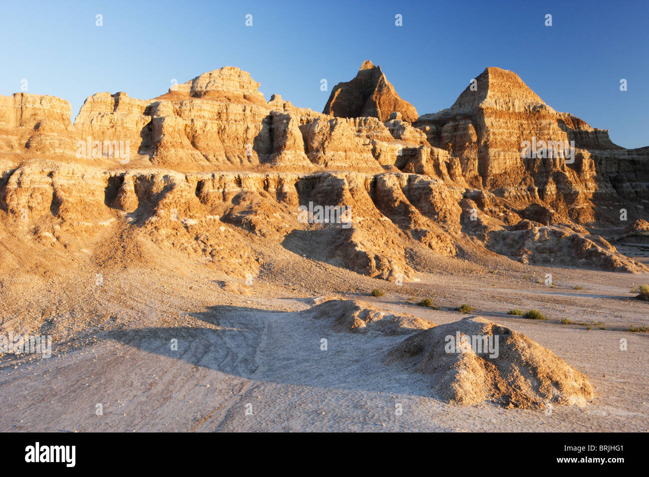 Erosion in Badlands Nationalpark, South Dakota Stockfoto