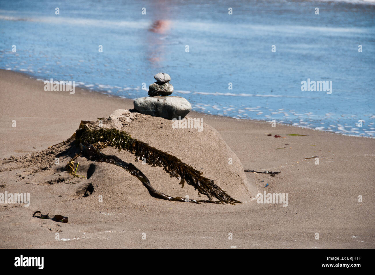 Zen bei Muir Beach Stockfoto