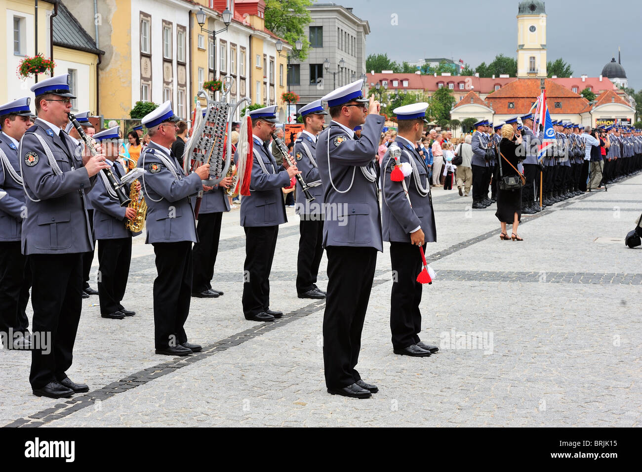 Bialystok, Polen polnische Polizei parade Stockfotografie Alamy