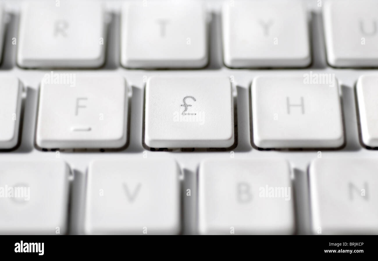 Pfund Zeichen Auf Der Tastatur www.alamy.de