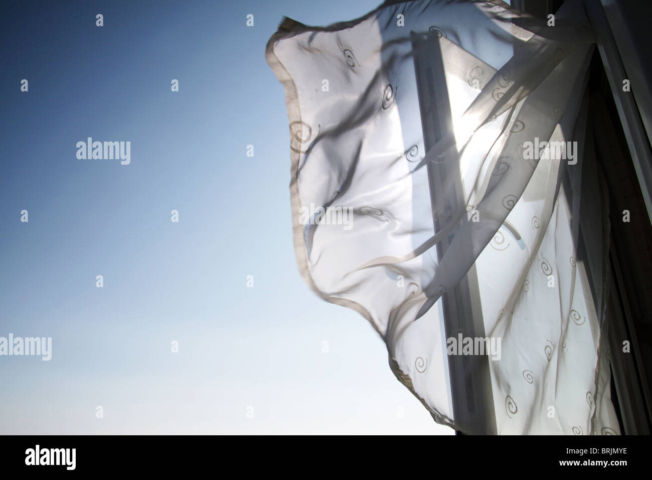 Fenster öffnen Stockfoto