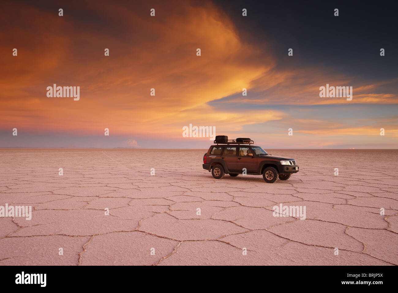 der Salar de Uyuni, Bolivien Stockfoto