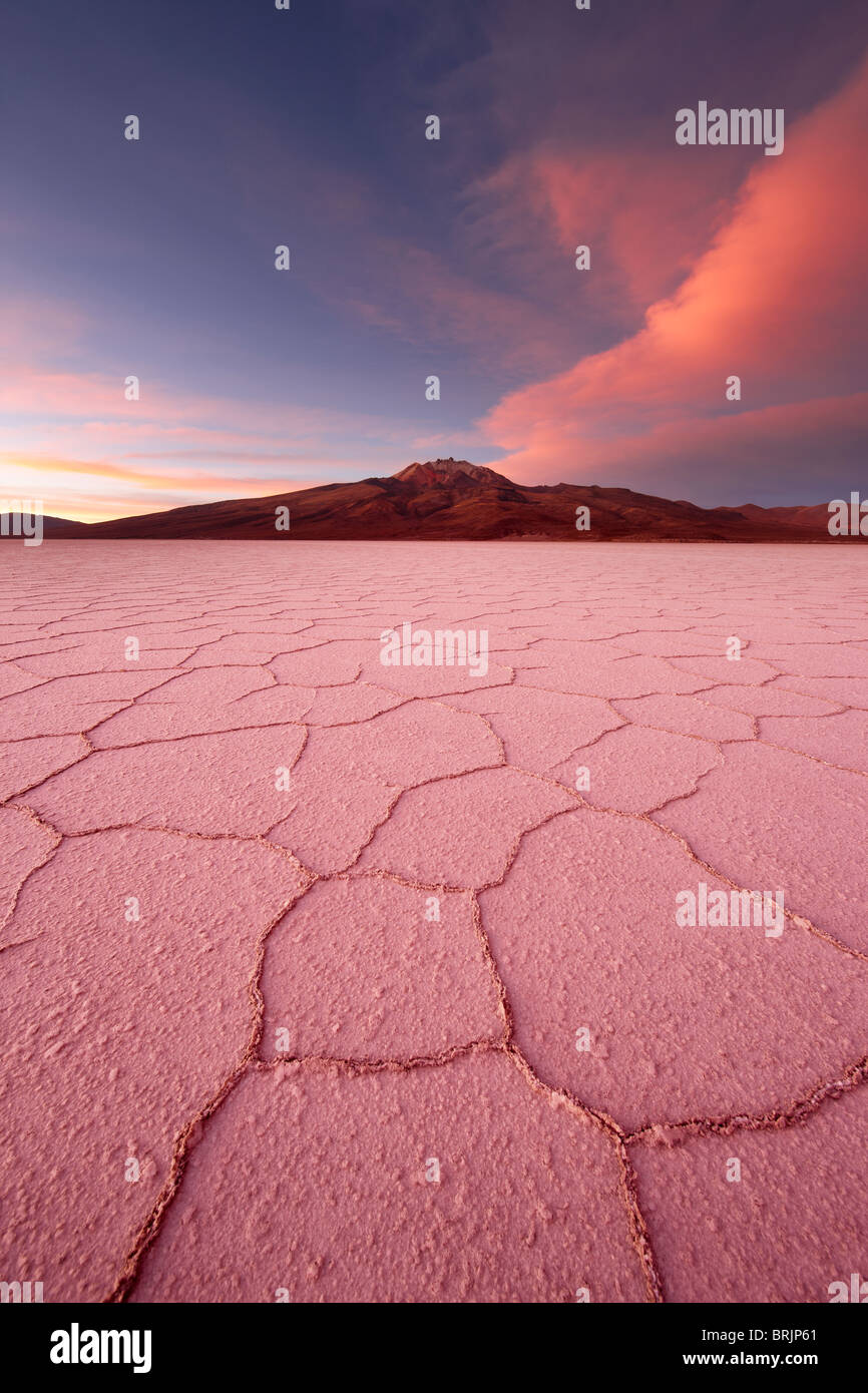 der Salar de Uyuni, Bolivien Stockfoto