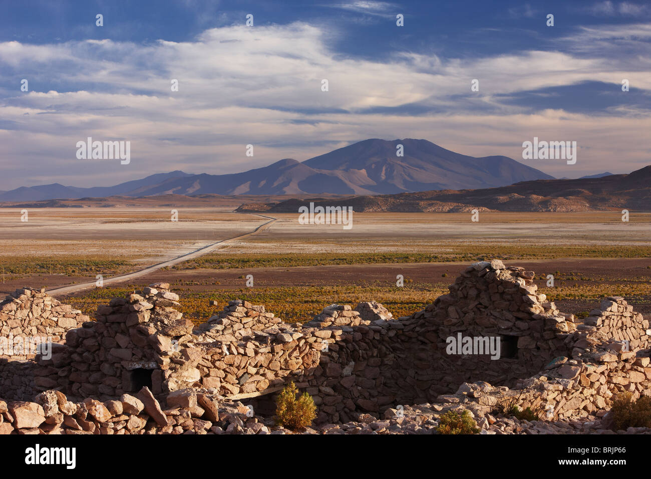 ein verlassenes Haus am Rande des Altiplano nr San Pedro de Quemez, Bolivien Stockfoto