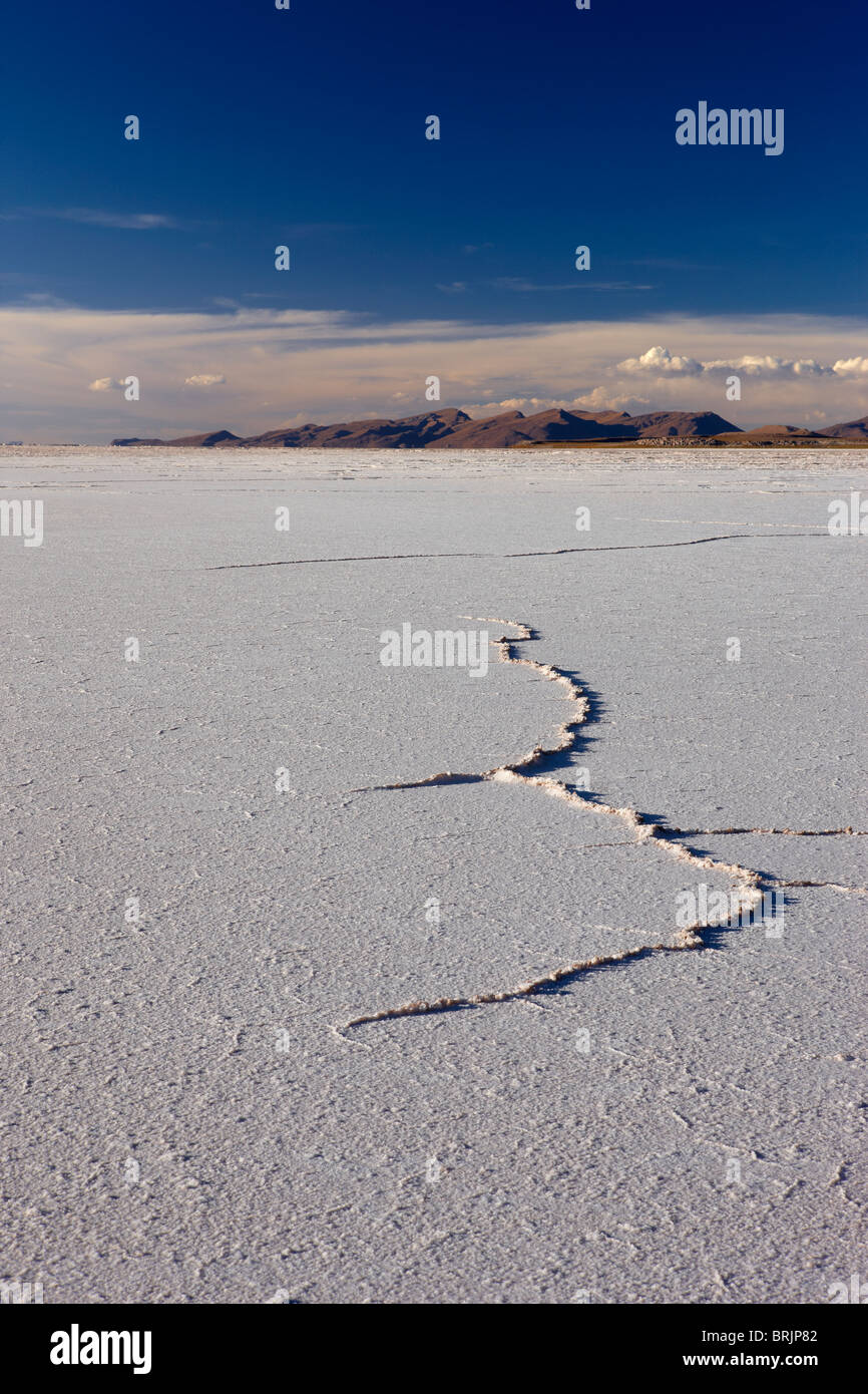 der Salar de Uyini, Bolivien Stockfoto