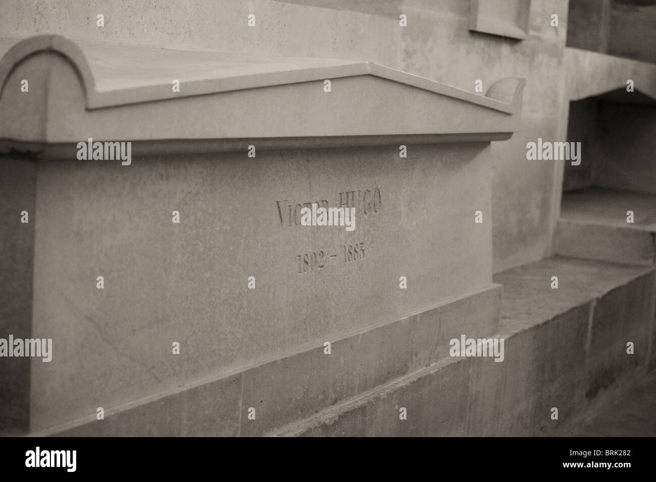 Grab von Victor Hugo, berühmter französischer romantische Schriftsteller unter anderem: "der Glöckner von Notre Dame" und "Les Miserables, Stockfoto