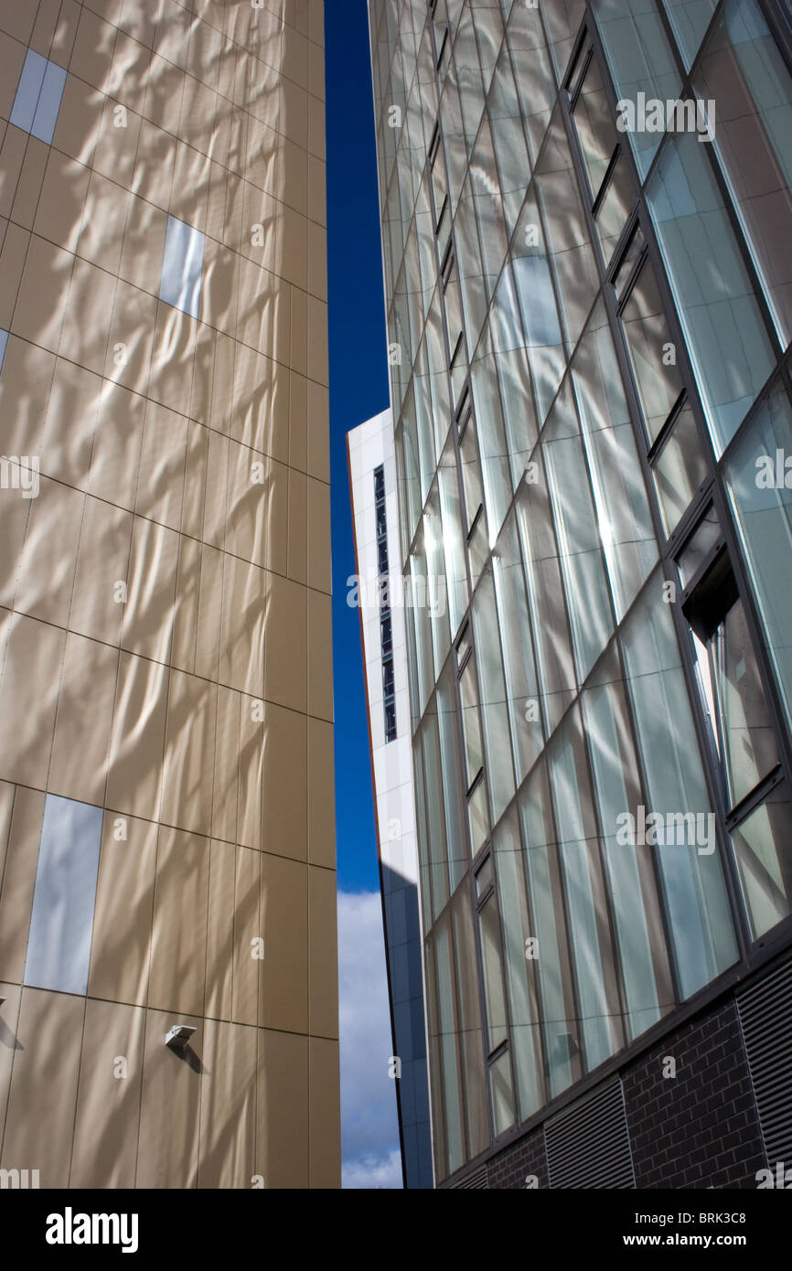 Parkway Tor, Studentisches Wohnen, (Ian Simpson Architects) Manchester, England, UK Stockfoto