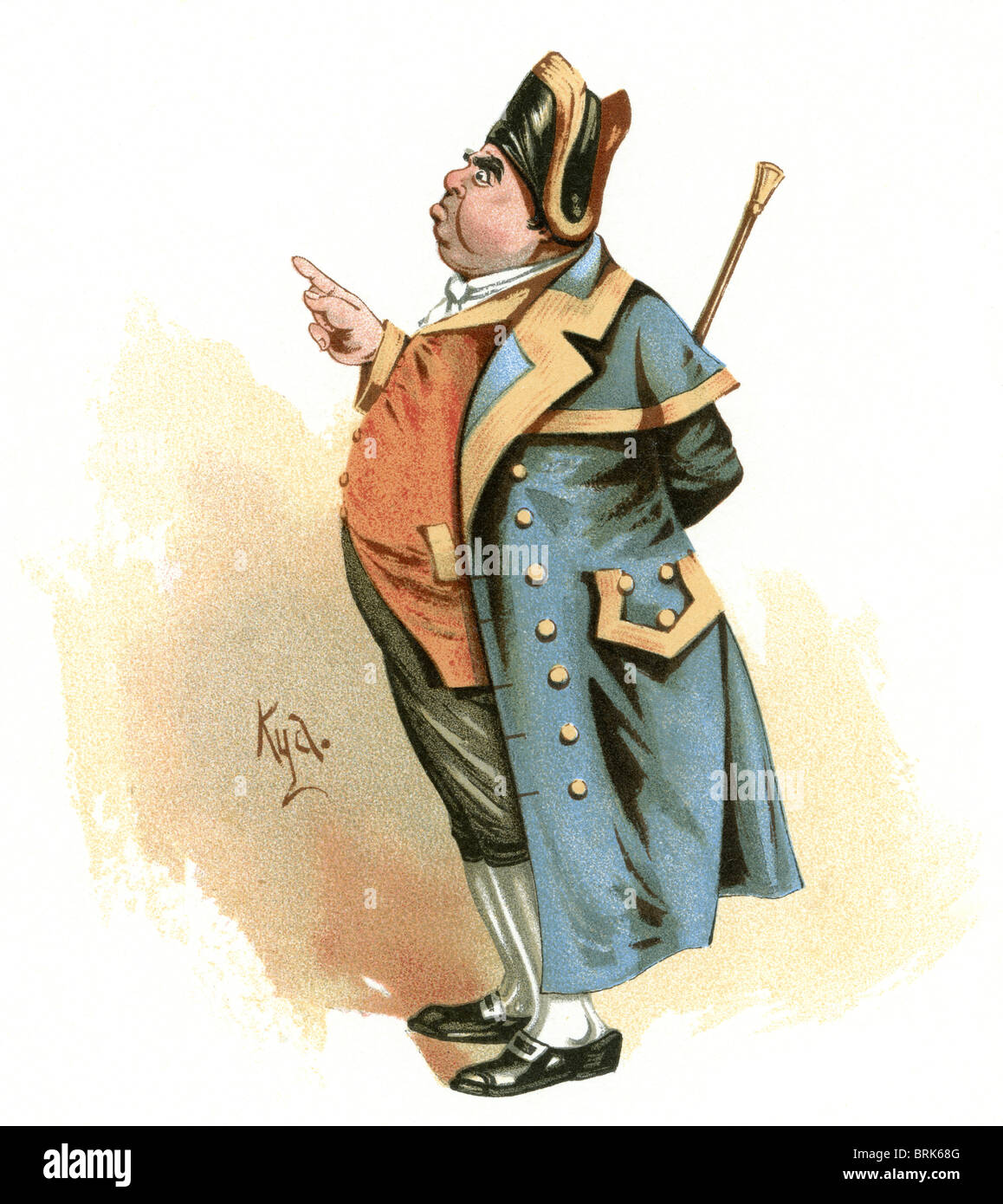 Herr Bumble von "Oliver Twist" Stockfoto