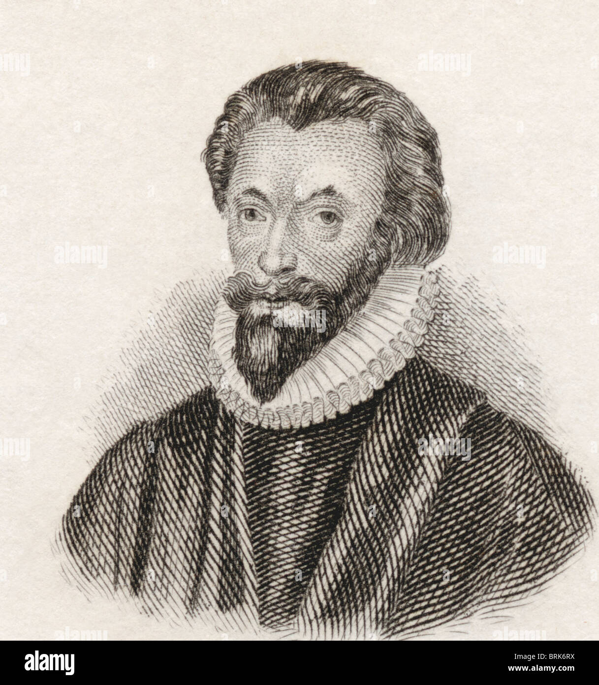 John Donne, 1572-1631. Englischen metaphysischen Dichter und Prediger. Stockfoto