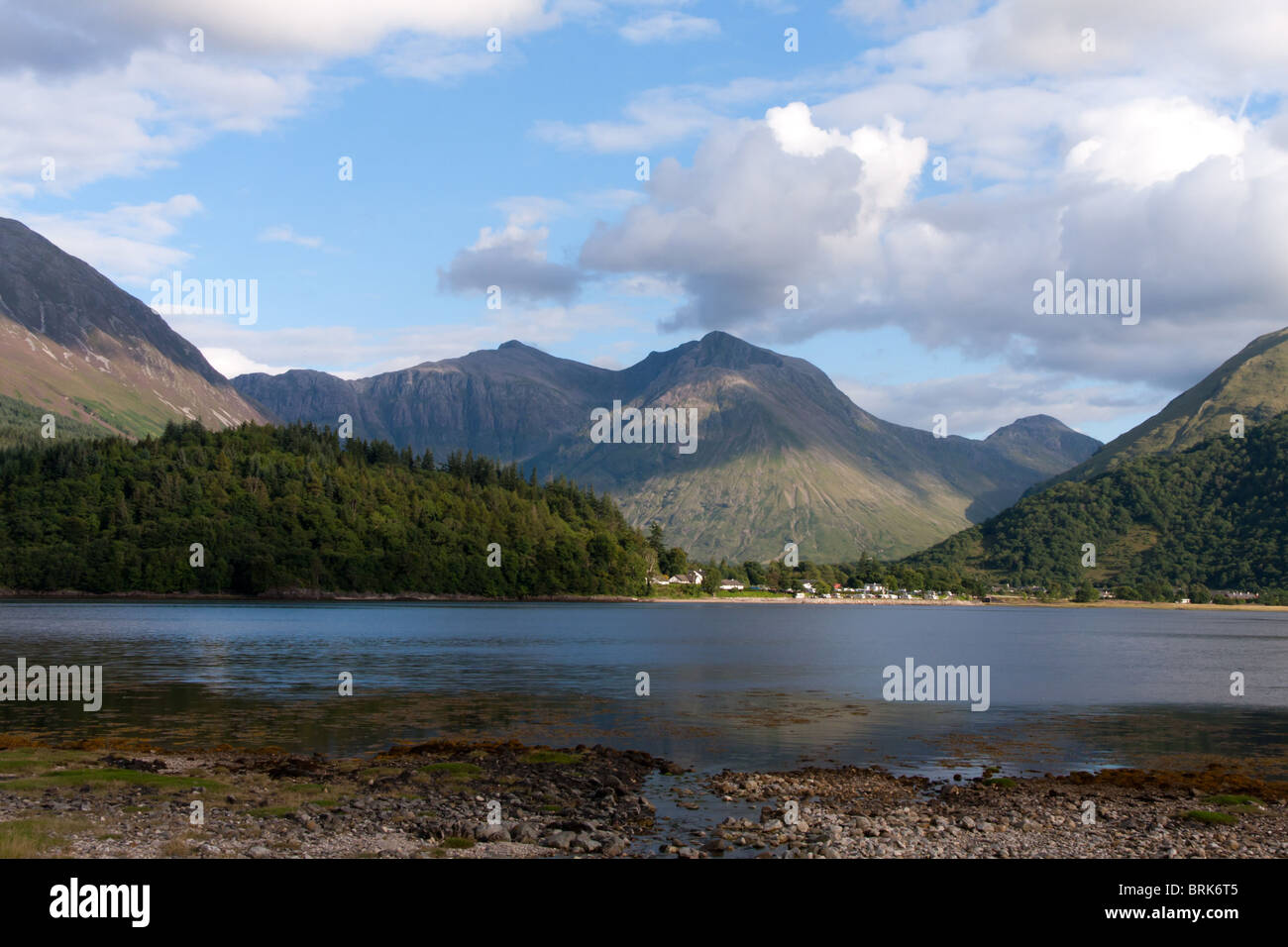 Loch Leven in den Highlands von Schottland Stockfoto
