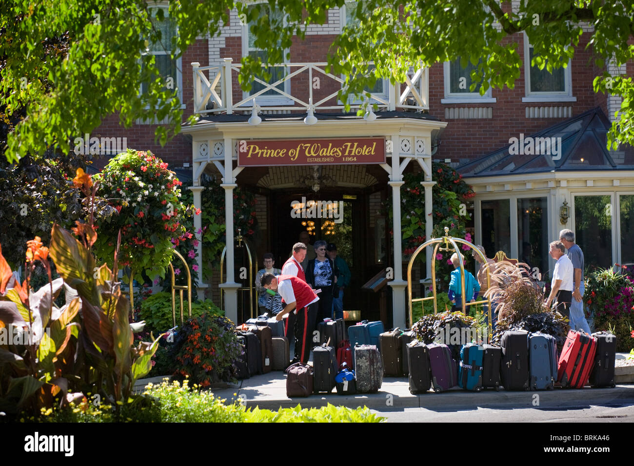 Check-in, Prince Of Wales Hotel, Niagara-on-the-Lake, Ontario, Kanada Stockfoto