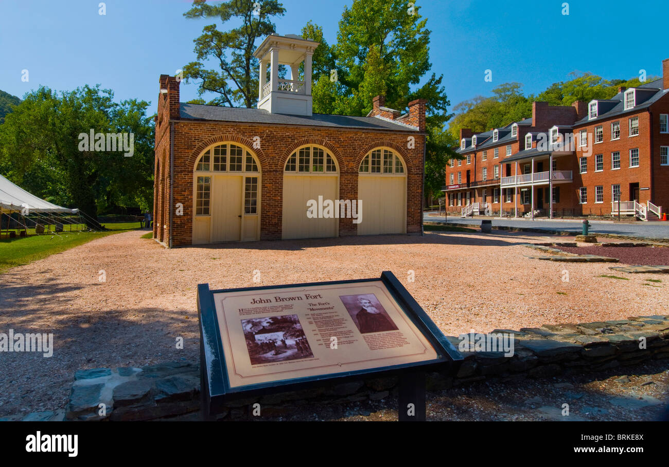 John Brown Fort, Harpers Ferry, West Virginia Stockfoto