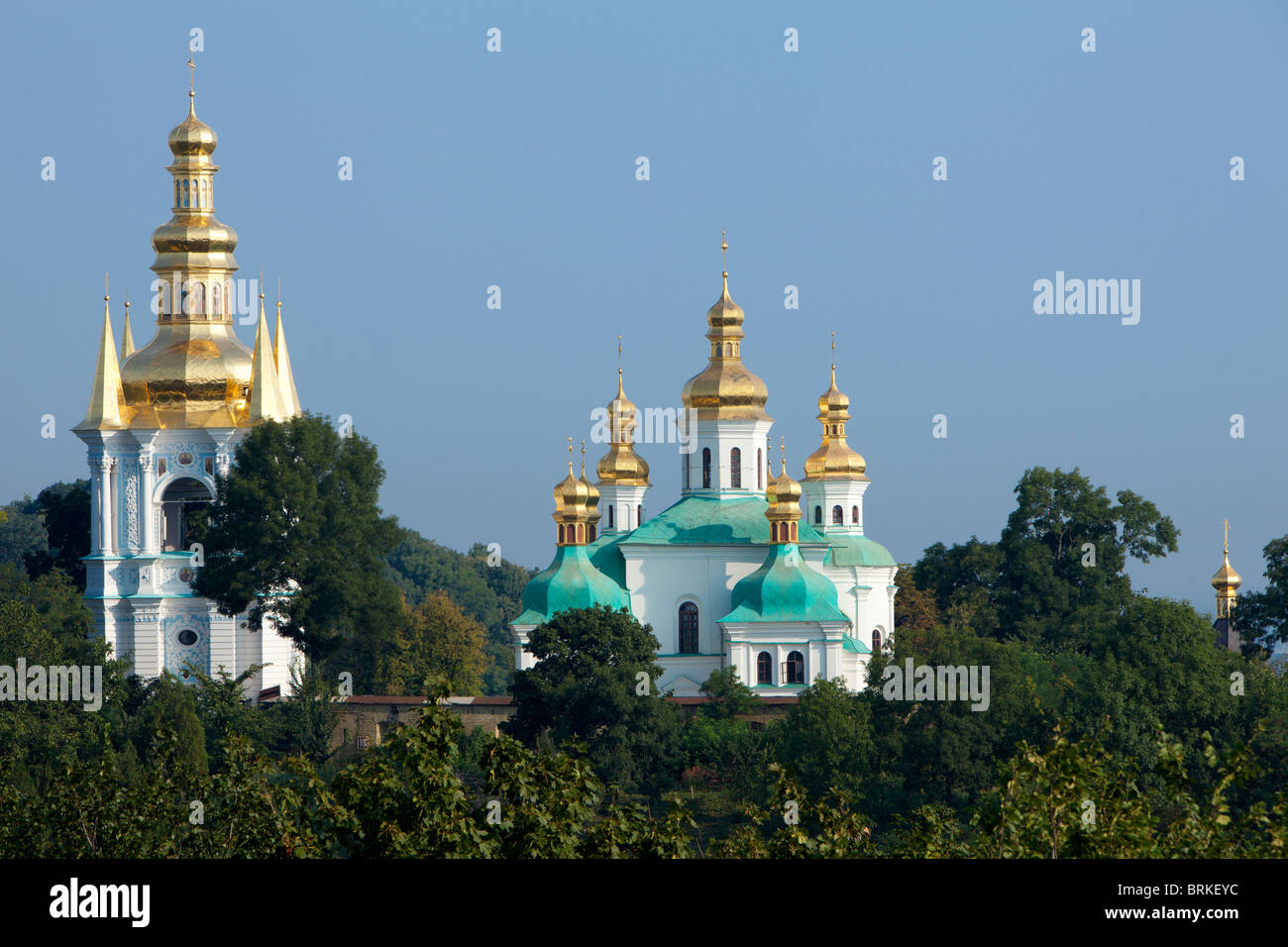 Geburtskirche der Jungfrau (1696) im Kiew Pechersk Lavra - Kiew Kloster der Höhlen, ein UNESCO-Weltkulturerbe, in Kiew, Ukraine Stockfoto