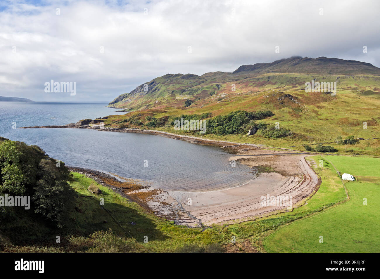 Camas Nan Geall Bucht Ardlignish Ardnamurchan Highlands von Schottland Stockfoto