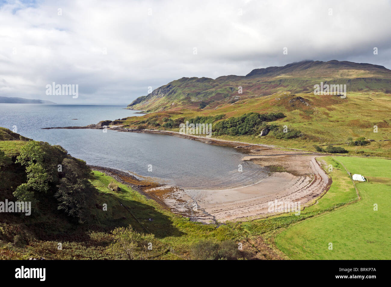 Camas Nan Geall Bucht Ardlignish Ardnamurchan Highlands von Schottland Stockfoto