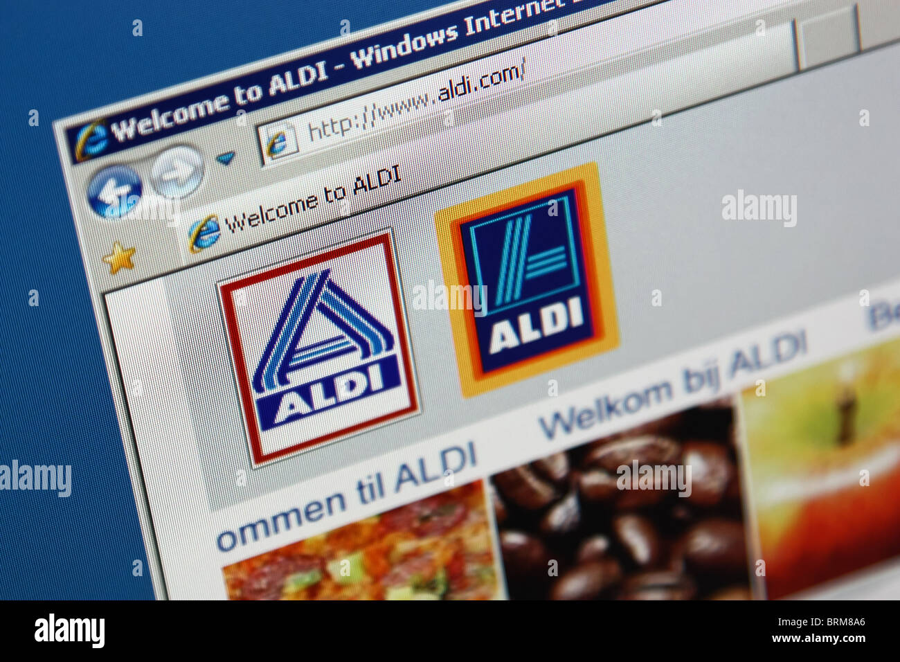 ALDI online einkaufen Stockfotografie Alamy