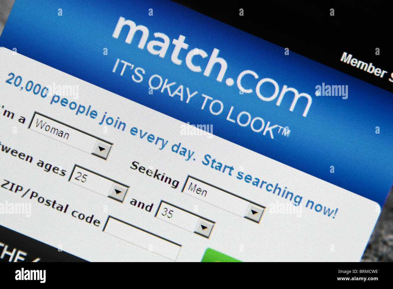 online-dating-match.com Stockfoto