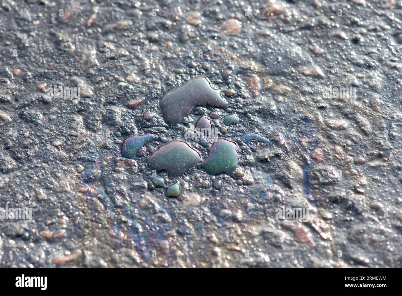 Detail der Ölpest Stockfoto