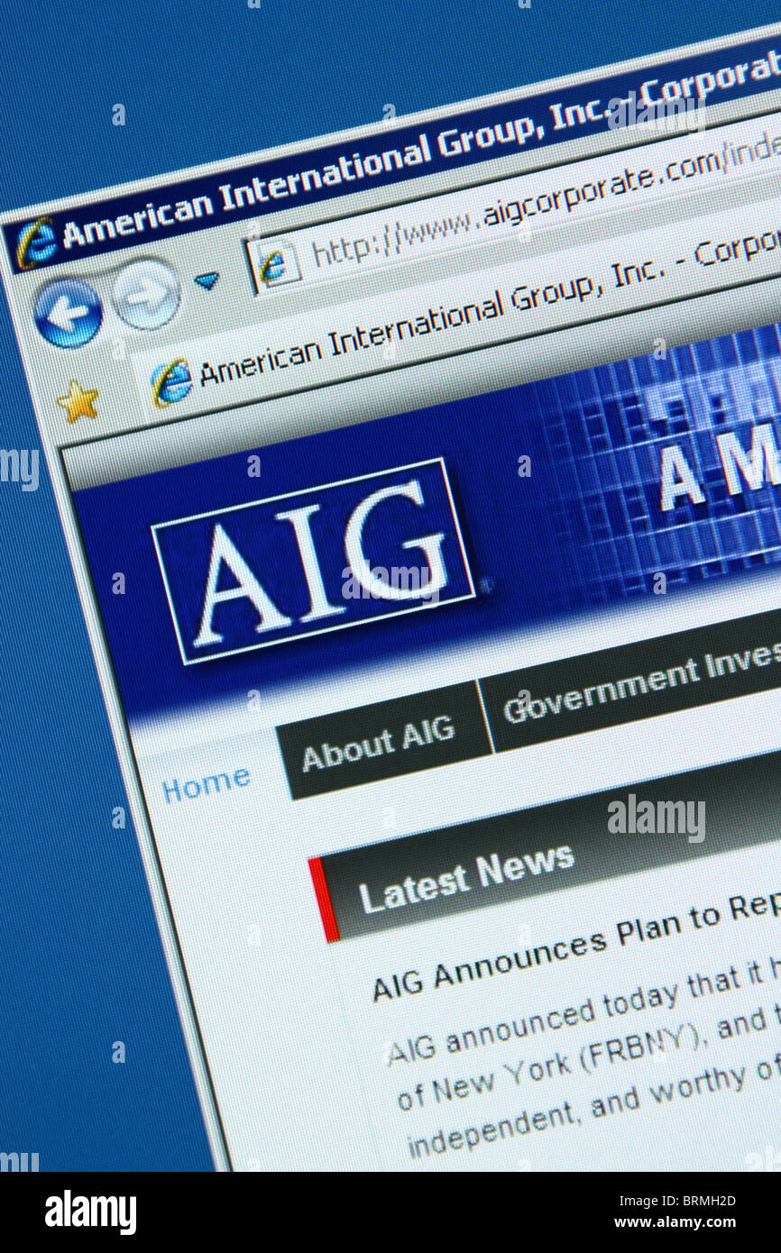AIG Versicherung Stockfoto