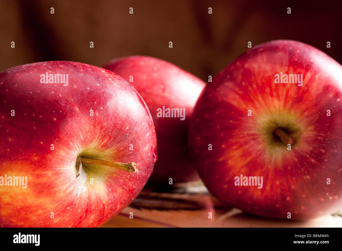 Rote Äpfel Stockfoto