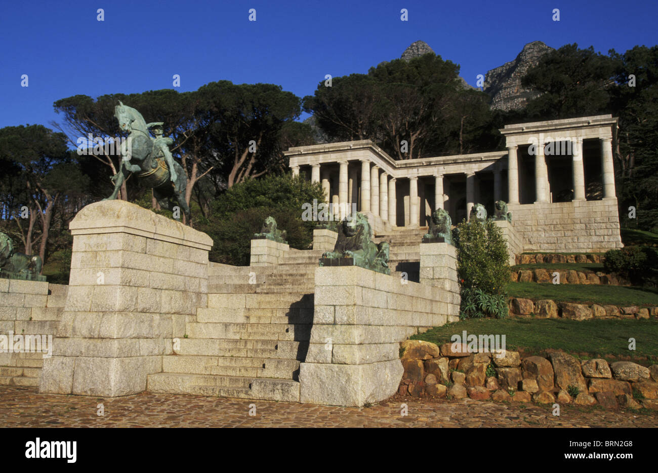 Rhodes Memorial, entworfen von Sir Herbert Baker als eine Hommage an Cecil John Rhodes Stockfoto