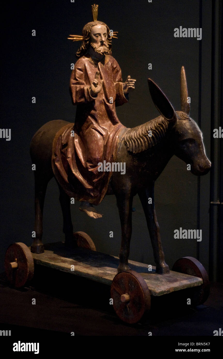 Christus Zweige Süd Deutschland lackiert Holz XV th Jahrhundert Mitte Alter Musée de Cluny - Paris Stockfoto