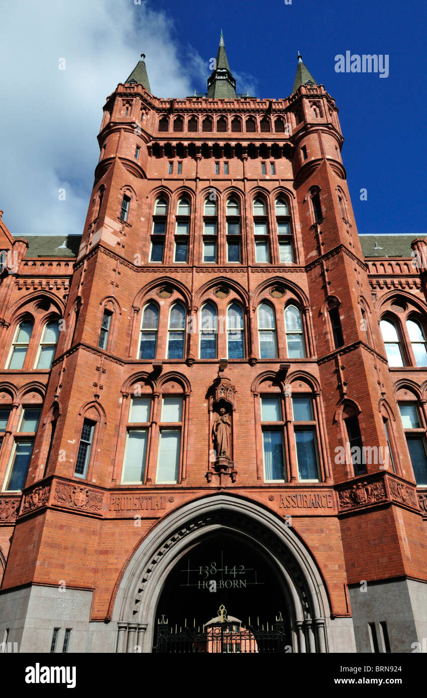 Holborn Bars, Prudential Assurance victorian Gothic Revival Gebäude, High Holborn, London, Vereinigtes Königreich Stockfoto