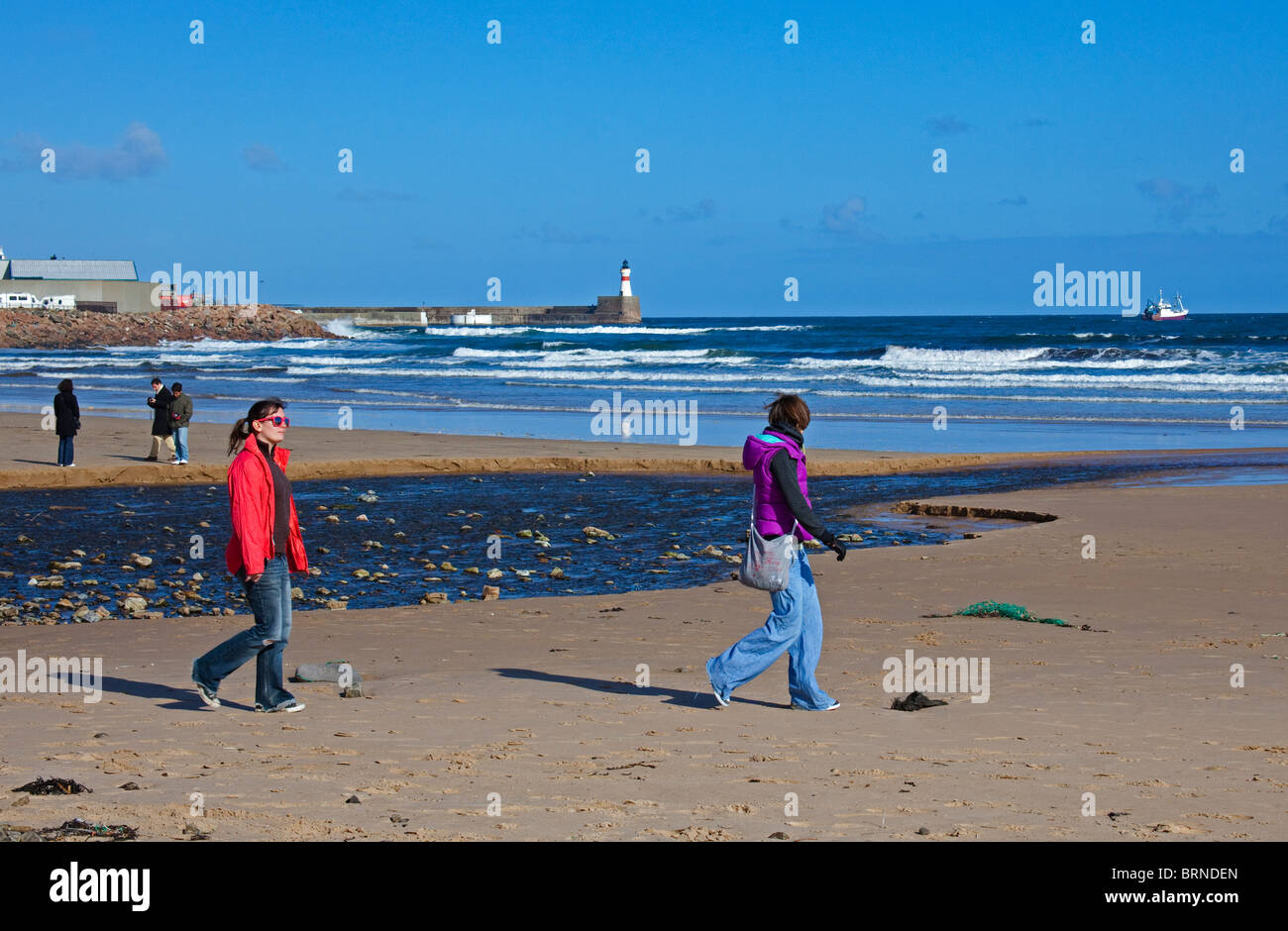 Fraserburgh Strand, Schottland, UK, Europa Stockfoto