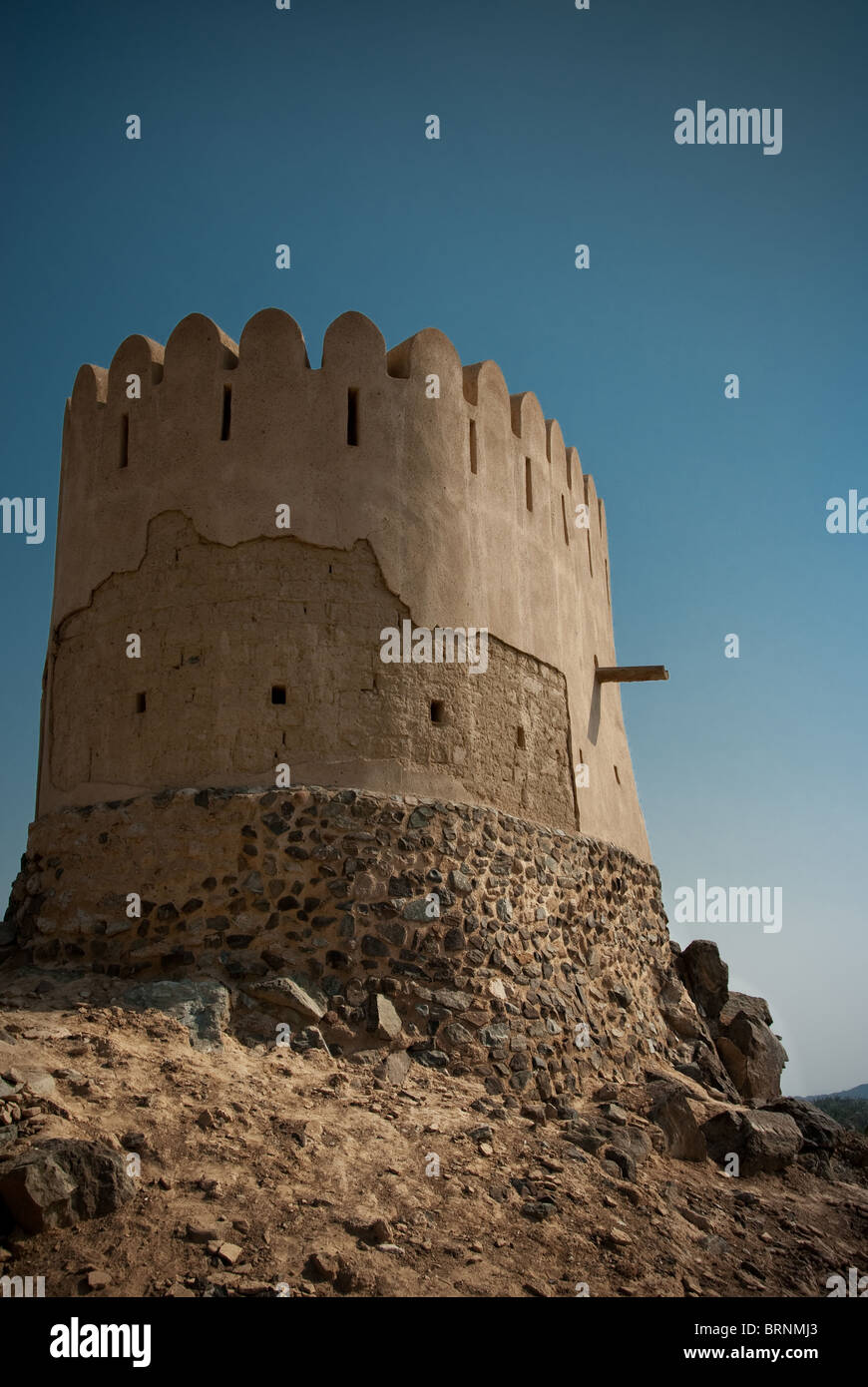 Mullah Haus in Al Bidyah Mosque, die älteste Moschee in den VAE zu überleben Stockfoto