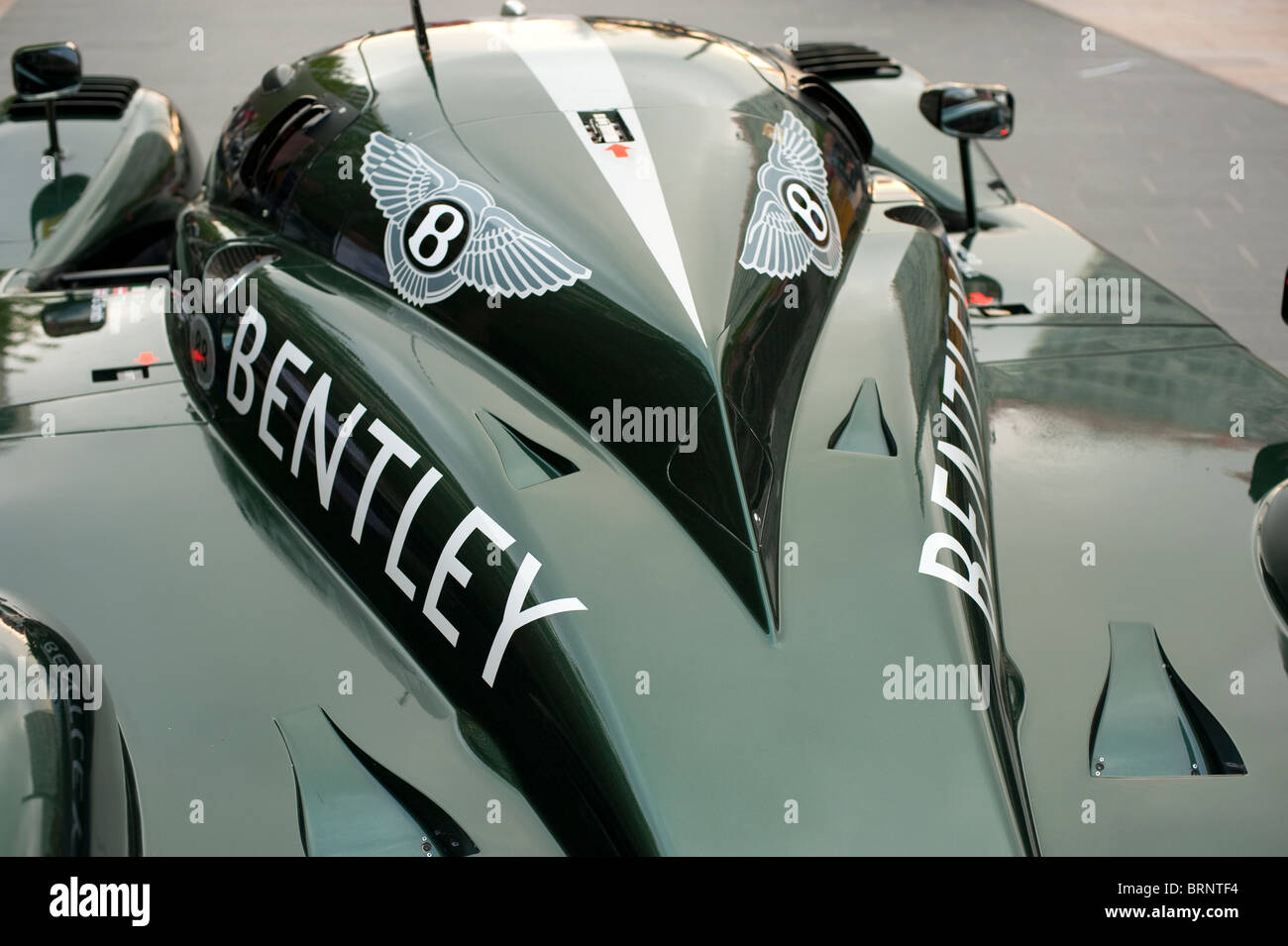 Bentley Breitling Formel einen F1-Boliden Stockfoto