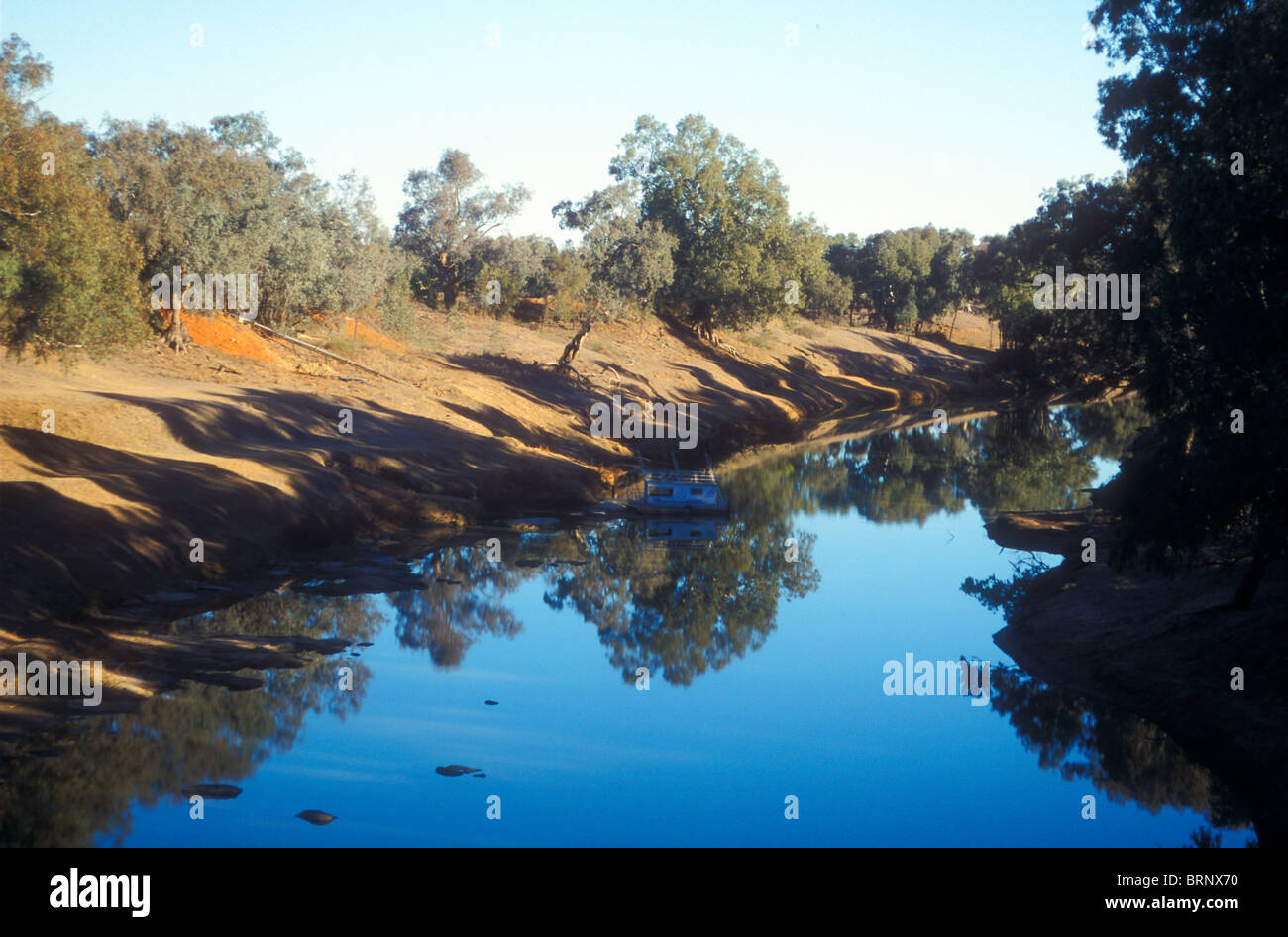 Darling River bei Louth, New South Wales, Australia Stockfoto