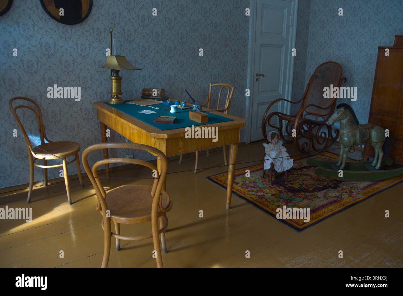 Kinderzimmer Dostoeyvsky Haus und Museum St.Petersburg Russland Stockfoto