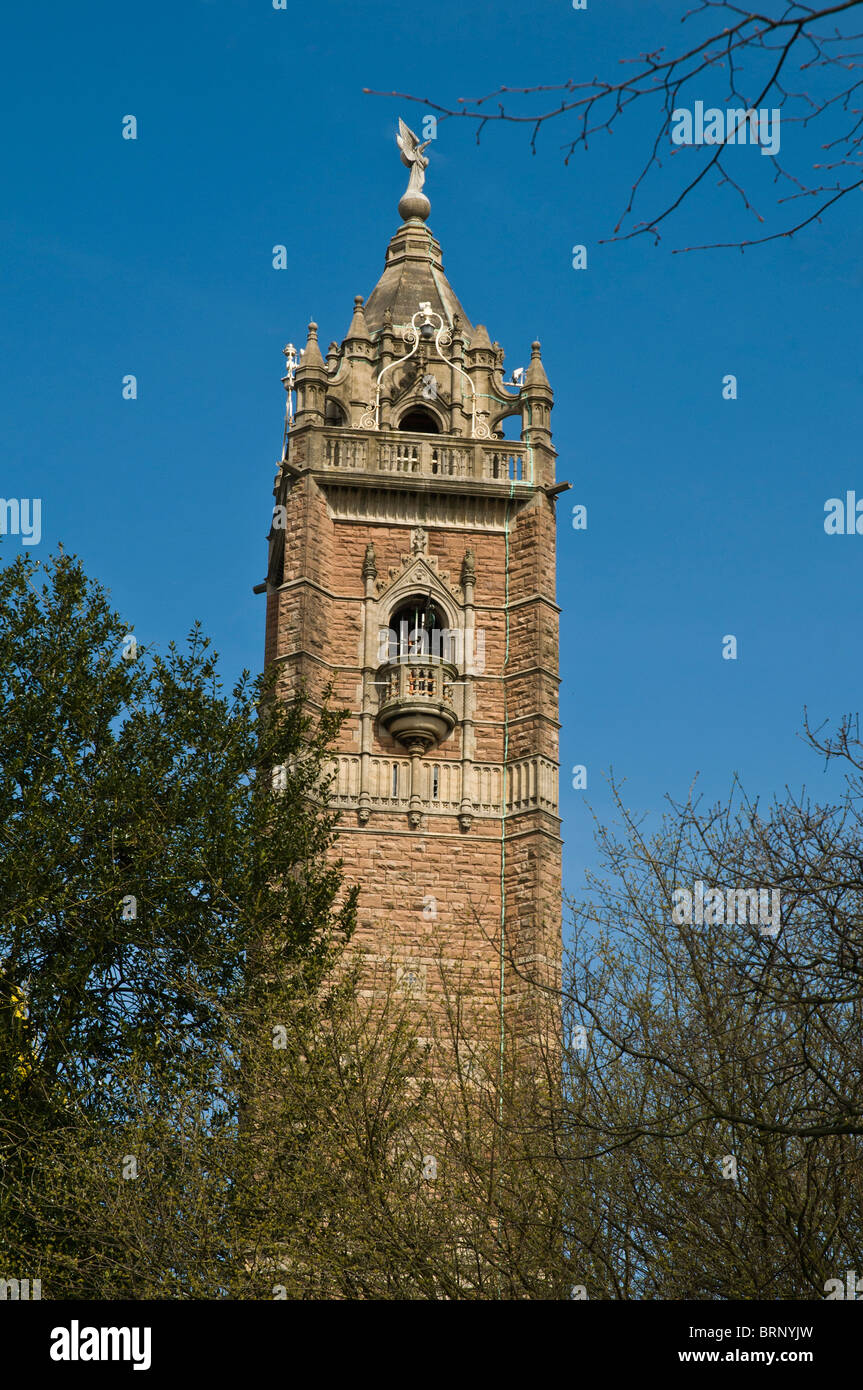 dh BRANDON HILL BRISTOL Cabot Tower in Brandon Park Glockenturm Tower uk Stockfoto