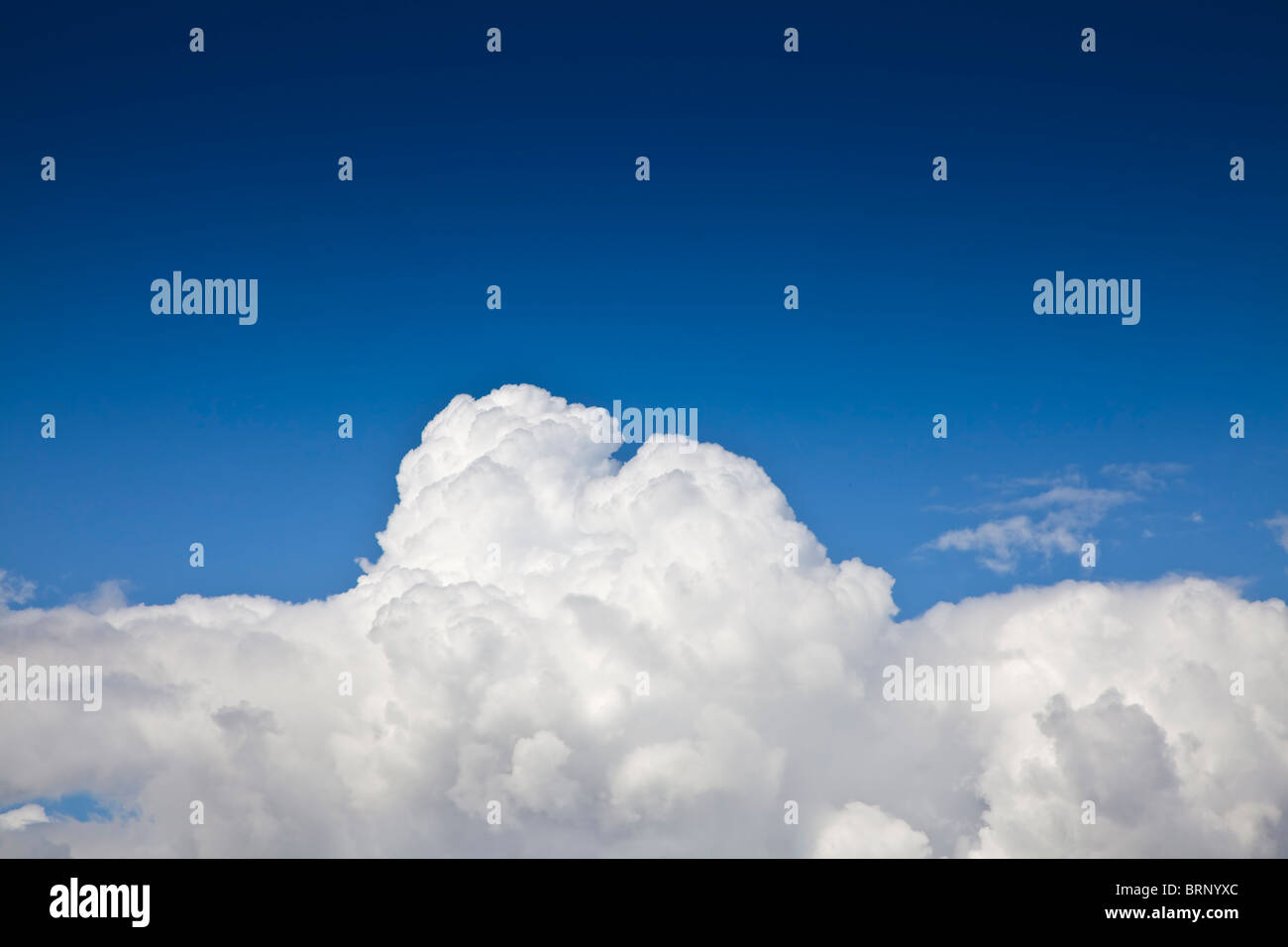 Cumulus Wolkenformationen, Sommertag, blauer Himmel Stockfoto