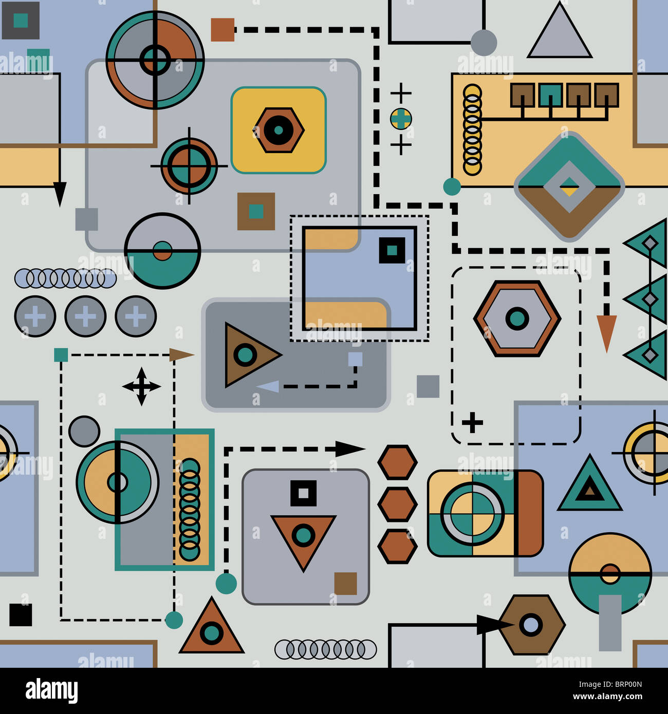 Mechanische Musterdesign 2.1 Stockfoto