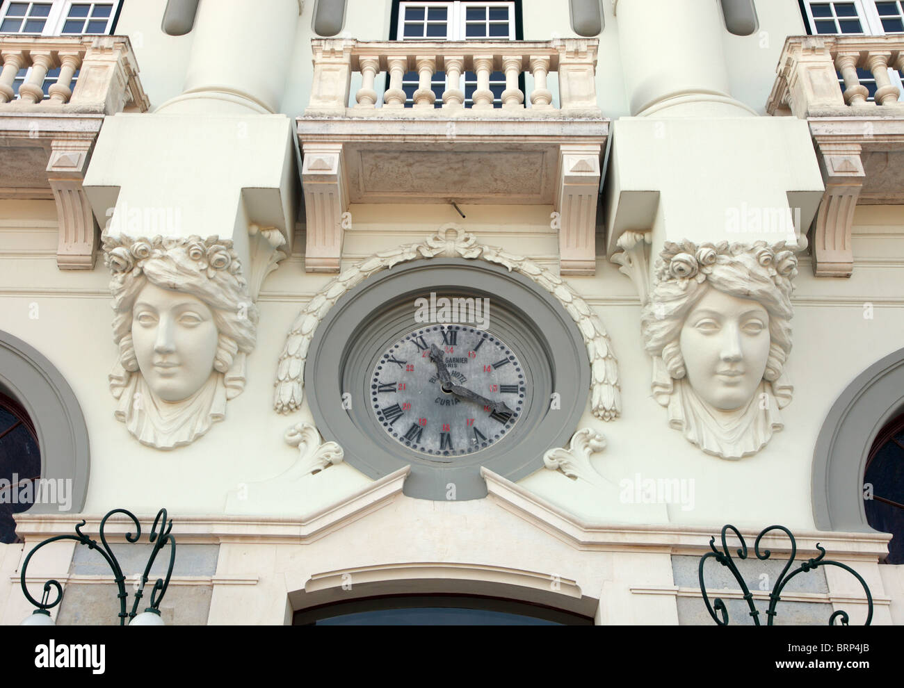 Uhr, Curia Palace Hotel, Art-Deco-Hotel, Coimbra, Portugal Stockfoto